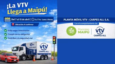 La VTV llegará a Maipú con una planta móvil durante abril