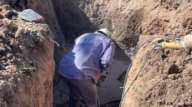 Avanzan obras de cordón cuneta y luminaria LED en barrios de Maipú
