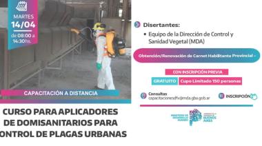 Abren inscripción para curso gratuito de aplicadores de domisanitarios