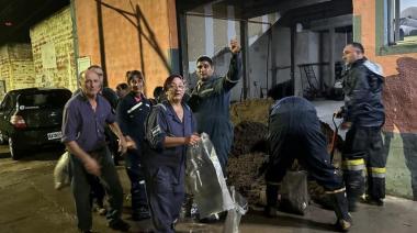 Asistencia a familias y operativo conjunto tras el fuerte temporal