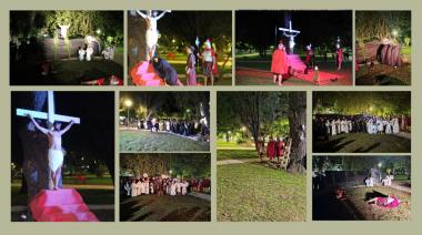 Emotiva representación del Vía Crucis viviente en Maipú