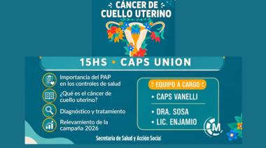Charla abierta sobre prevención del cáncer de cuello uterino en CAPS Unión
