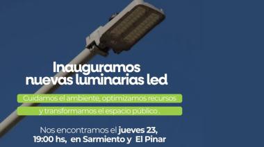 Nuevas luminarias LED en distintos sectores de Maipú