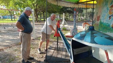 El Rotary Club de Maipú avanza con mejoras en la calesita del Barrio Alvarado