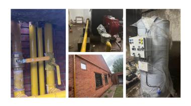 Continúan los trabajos en las cañerías de gas del Hospital Municipal