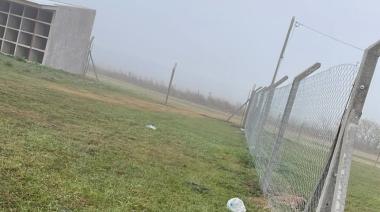 Avanza la colocación del alambrado perimetral en el cementerio de Las Armas