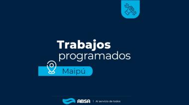 ABSA informó trabajos programados en la red de agua de Maipú