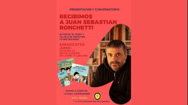 La Escuela Primaria N.º 3 recibirá al escritor Juan Sebastián Ronchetti