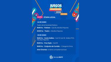 Comienza la etapa local de Cultura de los Juegos Bonaerenses 2026