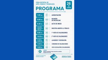 Maipú realizará la 19ª Feria Distrital de Educación, Artes, Ciencias y Tecnología con 72 proyectos participantes