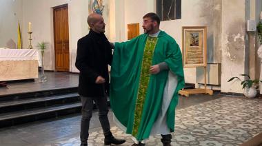 Emotivo homenaje al padre José durante la misa por su cumpleaños