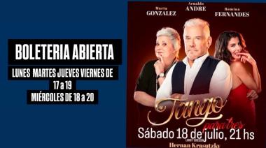 Marta González y Arnaldo André llegan a Maipú con la obra "Tango para Tres"