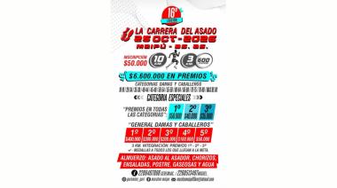 La Carrera del Asado ya tiene fecha: será el 25 de octubre en Maipú