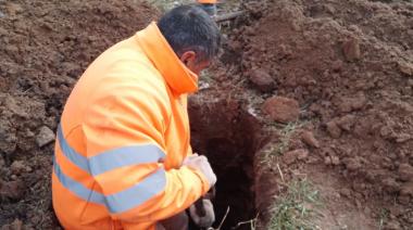 Comenzaron las tareas para recuperar la iluminación de la Autovía 2 en Las Armas