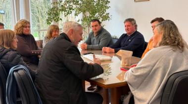 La intendenta municipal, Lorena Otermin, recibió al Cónsul de Italia, Andrea Varischetti