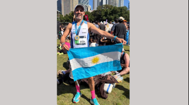 Andrés Bonavita completó su quinta maratón en Sídney