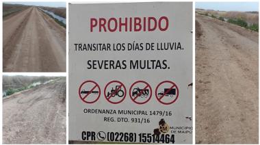 Continúan los trabajos de mantenimiento en los caminos rurales de Maipú