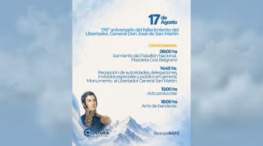 17 de agosto: Maipú conmemora el 176° aniversario del fallecimiento del General José de San Martín