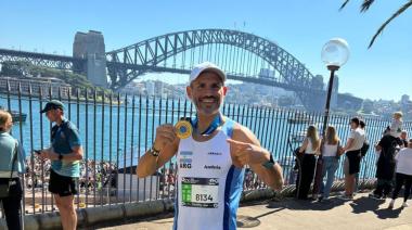 Andrés Bonavita llevó a Maipú a la Maratón de Sídney y completó su quinta carrera de 42 kilómetros