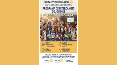 Rotary Club Maipú invita a una charla sobre el Programa de Intercambio de Jóvenes