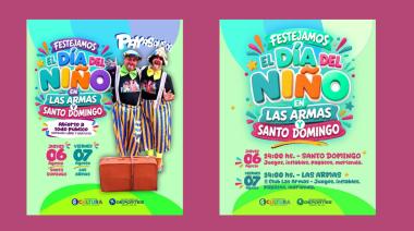 Las Armas y Santo Domingo celebrarán el Día del Niño con juegos y espectáculos