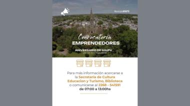 Convocan a emprendedores a participar de las actividades por el aniversario de Maipú