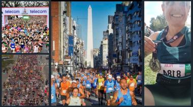 Pilar Tisnés, del grupo Los Guerreros, completó los 42K de Buenos Aires