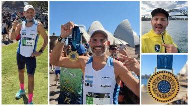 Andrés Bonavita completó su tercera maratón internacional en Sydney y ya piensa en nuevos desafíos