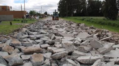 Repavimentan la Avenida San Martín y habrá cortes de tránsito por los trabajos
