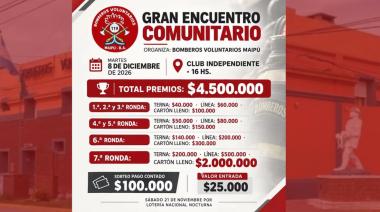 Bomberos Voluntarios organiza un bingo con premios de hasta $2 millones