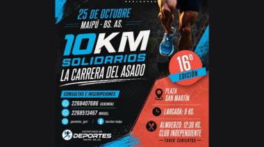 Maipú realizará la 16.ª edición de los 10K Solidarios “La Carrera del Asado”