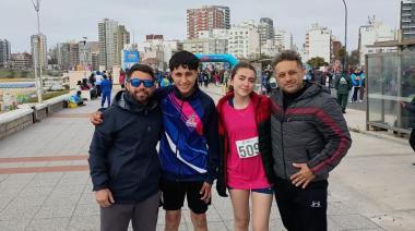 Juan Cerdán y Victoria Etcheverry Sagués participaron en los 10K de Bonaerenses en Carrera