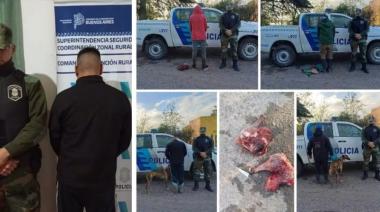 Cuatro hombres fueron interceptados por caza furtiva y uno tenía pedido de captura
