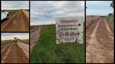 Continúan los trabajos de mejoramiento en caminos rurales