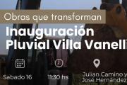 Inauguran 1200 metros de desagüe pluvial en el barrio