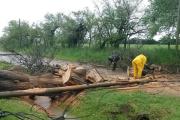 Equipo de Obras y Servicios Públicos atendió los daños del tempora