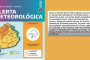 Alerta Naranja por tormentas severas en la región este sábado