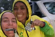 Dos corredoras de Los Guerreros completaron los 16K en Castelli
