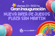 Inauguran el área de juegos de Plaza San Martín tras su renovación