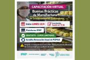 Abren inscripción a una capacitación virtual sobre buenas prácticas de manufactura