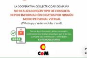 La Cooperativa de Electricidad advierte sobre intentos de estafas virtuales