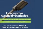 Nuevas luminarias LED en distintos sectores de Maipú