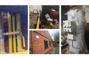 Continúan los trabajos en las cañerías de gas del Hospital Municipal