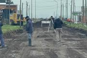 Comenzaron los trabajos para la construcción de cordón cuneta en Villa Italia