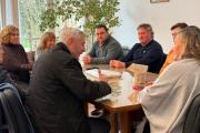 La intendenta municipal, Lorena Otermin, recibió al Cónsul de Italia, Andrea Varischetti