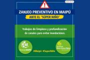 Maipú solicita la limpieza y mantenimiento del Canal Elizondo ante el alerta por el “Súper Niño”