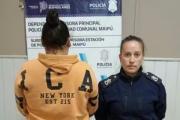 Detuvieron en Maipú a una mujer con una orden judicial