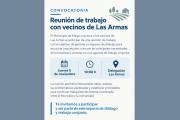 El Municipio convoca a vecinos de Las Armas a una reunión de trabajo