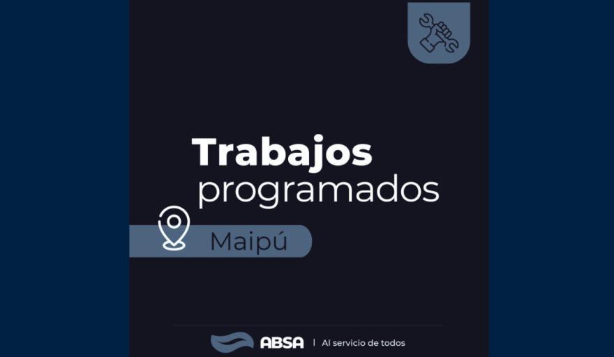 Trabajos programados interrumpirán el suministro de agua en Maipú