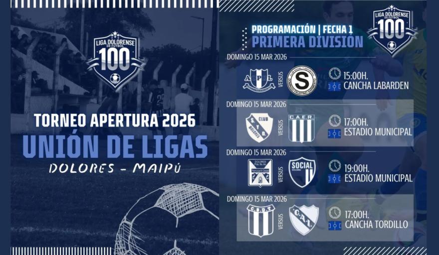Comienza el Torneo Apertura 2026 “Unión de Ligas Dolores–Maipú”